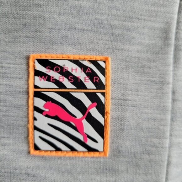 Puma x Sophia Webster Light Grey Heather Crewneck Sweatshirt Size M - Picture 5 of 8